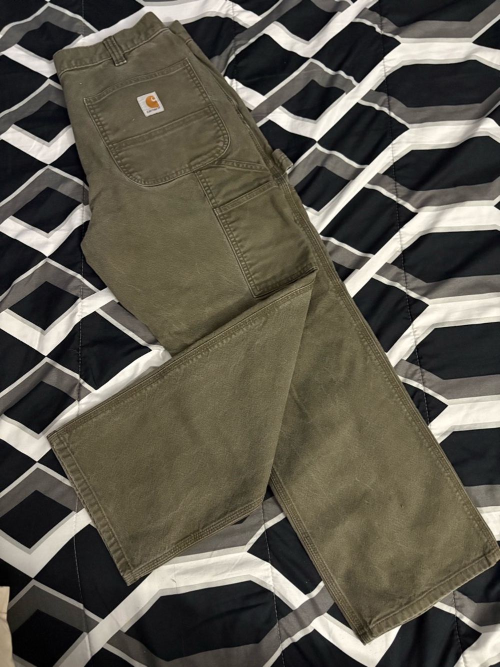 Carhartt Men's Olive Work Cargo Pants
